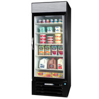 Beverage-Air MarketMax 27" Black Refrigerated Glass Door Merchandiser with LED Lighting- 23 Cu. Ft.