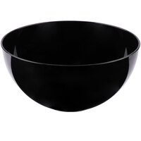 Fineline 3504-BK Platter Pleasers 100 oz. Black Plastic Round Bowl - 24/Case