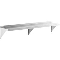 Regency 16 Gauge Stainless Steel 12" x 72" Heavy Duty Solid Wall Shelf