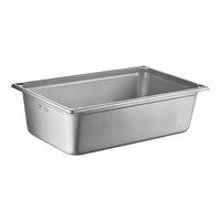 Vollrath 30065 Super Pan Full Size 6" Deep Heavy-Duty Stainless Steel Transport Pan - 20 Gauge