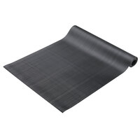 Cactus Mat 1000R-C2 Deep Groove 2' Wide Corrugated Black Rubber Runner Mat - 1/8" Thick