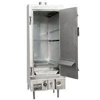 Town SM-24-R-SS Natural Gas Indoor 24" Stainless Steel Smokehouse with Right Door Hinges - 45,000 BTU