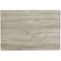 Grosfillex US48VG71 VanGuard 30" x 48" White Oak Resin Indoor Table Top