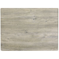 Grosfillex VanGuard White Oak Resin Indoor Table Top