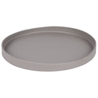 10 Strawberry Street RPPLE-GREYTRAY Matte Wave 12 3/4" Gray Stoneware Tray - 9/Case