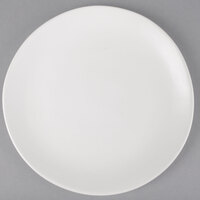 10 Strawberry Street RPPLE-WHTSLD Matte Wave 8" White Salad Stoneware Plate - 24/Case