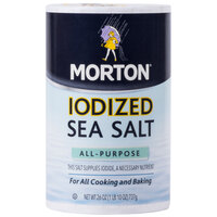 Morton 26 oz. All-Purpose Iodized Sea Salt - 12/Case