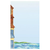 Choice 8 1/2" x 14" Menu Paper - Mediterranean Themed Venice Design Left Insert - 100/Pack