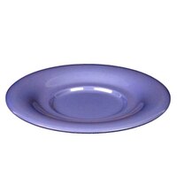 Thunder Group CR9108BU 5 1/2" Purple Melamine Saucer for 8 oz. Bouillon Cup and 4 oz. Salad Bowl - 12/Pack