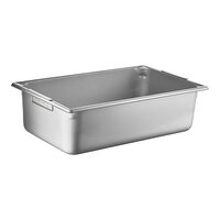 Vollrath 30066 Super Pan Full Size 6" Deep Anti-Jam Stainless Steel Steam Table / Hotel Pan with Handles - 20 Gauge