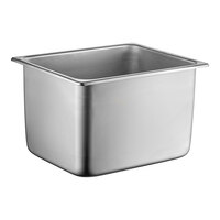 Vollrath S1318D Super Pan 1/2 Size 8" Deep Heavy-Duty Anti-Jam Stainless Steel Steam Table / Hotel Pan - 20 Gauge