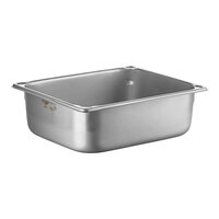 Vollrath 30240 Super Pan 1/2 Size 4" Deep Heavy-Duty Anti-Jam Stainless Steel Steam Table / Hotel Pan - 20 Gauge