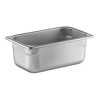 Vollrath S10064 Super Pan 1/4 Size 4" Deep Heavy-Duty Anti-Jam Stainless Steel Steam Table / Hotel Pan - 20 Gauge