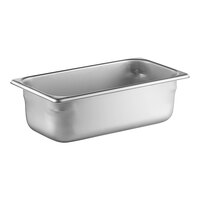 Vollrath S12064 Super Pan 1/3 Size 4" Deep Heavy-Duty Anti-Jam Stainless Steel Steam Table / Hotel Pan - 20 Gauge