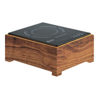 Cal-Mil 3633-78 Walnut Countertop Induction Cooker - 120V, 1,800W