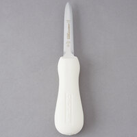 Dexter Russell 10493 Sani-Safe 3" Boston Style Oyster Knife with White Textured Poly Handle