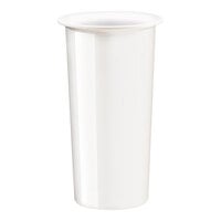 Cal-Mil 1017-8-15 White Solid Extra Deep Melamine Flatware Cylinder