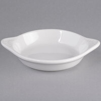 Tuxton BWN-0602 6 oz. White Round China Shirred Egg Dish - 12/Case