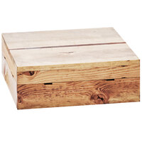 Cal-Mil 3628-4-99 Madera Rustic Pine Square Crate Riser - 12" x 12" x 4"