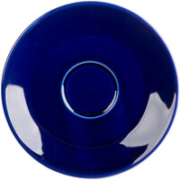 Tuxton BCE-0631 6 3/8" Cobalt Cappuccino China Saucer - 36/Case