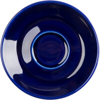 Tuxton BCE-0451 4 5/8" Cobalt Espresso China Saucer - 36/Case