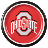 Creative Converting 318557 9" Ohio State University Paper Plate - 96/Case