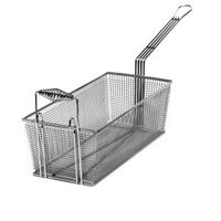 Cecilware V006A 8 3/4" x 3 1/2" x 4 1/2" Fryer Basket with Front Hook