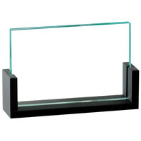 Cal-Mil 1510-32 U-Frame 3 1/2" x 2" Black Displayette