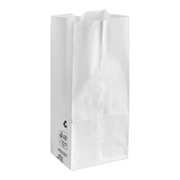 Duro 10 lb. White Paper Bag - 500/Bundle