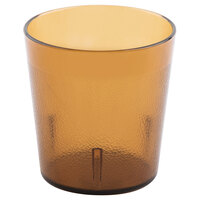 Cambro 900P2153 Colorware 9.7 oz. Amber Customizable SAN Plastic Tumbler - 24/Case