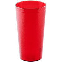 Cambro 3200P2156 Colorware 32 oz. Ruby Red Customizable SAN Plastic Tumbler - 24/Case