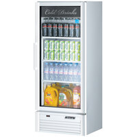 Turbo Air TGM-12SDW-N Super Deluxe Series 26" White Single Glass Door Refrigerated Merchandiser