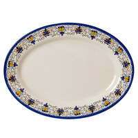 GET OP-618-SL Santa Lucia 18" x 13 1/2" Oval Platter - 12/Pack