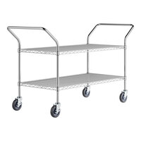 Regency 24" x 58" Two Shelf Chrome Heavy Duty Utility Cart