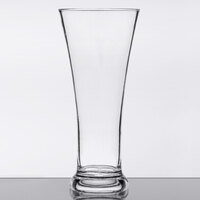 GET P-12-1-CL 12 oz. Customizable SAN Plastic Flared Pilsner Glass - 24/Case