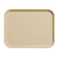 Cambro 1418CL161 14" x 18" Tan Camlite Tray - 12/Case