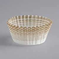 Ateco Gold Striped Mini Baking Cup 1" x 3/4" - 200/Box