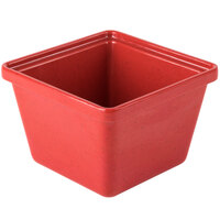 GET ML-148-RSP 28 oz. Red Sensation Square Melamine Crock - 12/Case