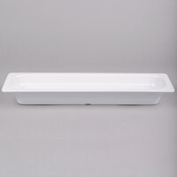 GET ML-158-W 1/2 Size Long 2 1/2" Deep White Melamine Food Pan - 6/Case