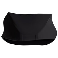 Fineline Wavetrends 164-BK Black Plastic Serving Bowl 64 oz. - 50/Case