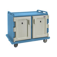 Cambro MDC1520S20401 Slate Blue Meal Delivery Cart 20 Tray