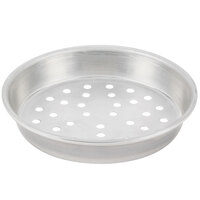 American Metalcraft PT90111.5 11" x 1 1/2" Perforated Tin-Plated Steel Pizza Pan