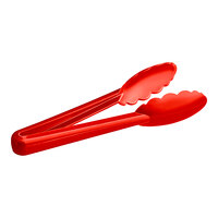 Mercer Culinary M35100RD Hell's Tools® 9 1/2" Red High Temperature Plastic Tongs