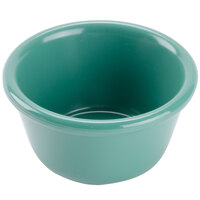 GET RM-400-FG Diamond Mardi Gras 4 oz. Rainforest Green Melamine Ramekin - 48/Case