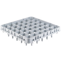 Cambro 36E4151 Soft Gray 36 Compartment Full Size Full Drop Camrack Stemware Extender