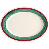 GET OP-950-PO Diamond Portofino 9" x 7 1/4" Oval Platter - 24/Case