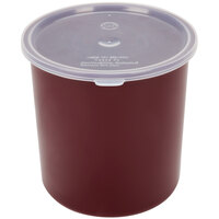 Carlisle Classic 2.7 Qt. Brown Round SAN Plastic Crock with Lid