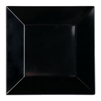 GET ML-102-BK 6" Black Siciliano Square Plate   - 12/Case