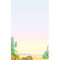 Choice 8 1/2" x 14" Menu Paper - Southwest Themed Lizard Design Left Insert - 100/Pack