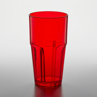 GET 9922-1-R Bahama 22 oz. Red Customizable SAN Plastic Tumbler - 72/Case